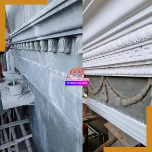 Dekorasi fasad rumah klasik