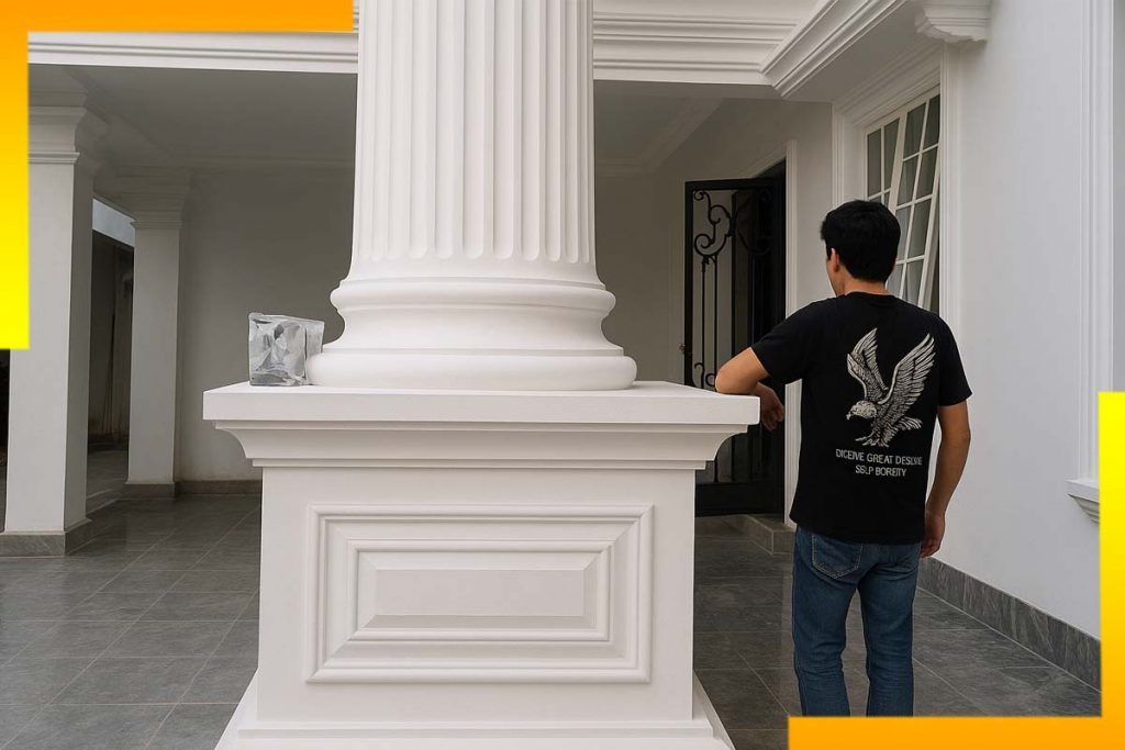 model lisplang pilar beton klasik modern jakarta